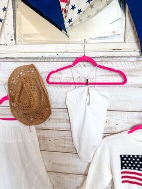 White Halter bodysuit